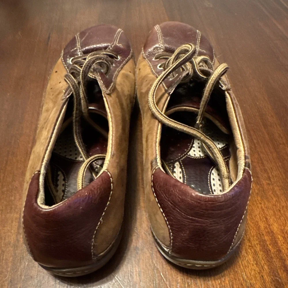 Born Men's 9.5 Brown Leather‎ Casual Oxford Shoes EU 41 Handcrafted Comfort